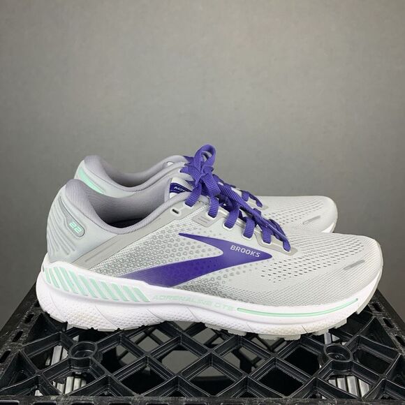 Brooks Adrenaline GTS 22 Running Shoes Gray Womens 9.5 Narrow 2A 1203532A045 - Picture 1 of 12